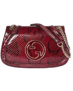 Gucci Blondie Small Shoulder Backpack - Red