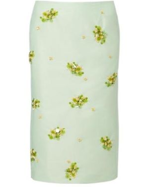 ShuShu/Tong Sequined Midi Skirt - Green