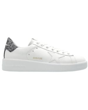 Golden Goose Purestar Lace-Up Trainers - White
