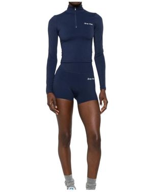 Sporty & Rich Zipper Top - Blue