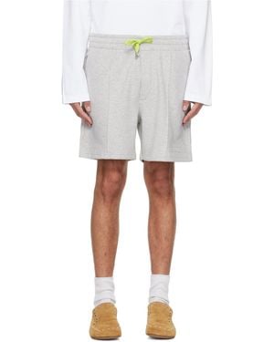 CASABLANCA Elastic-Waist Drawstring Shorts - White