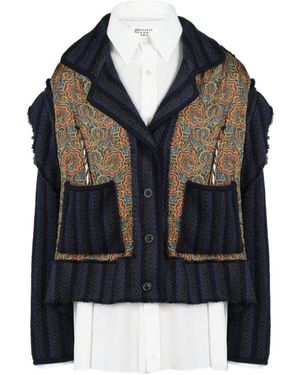 Maison Margiela Paisley Poplin Shirt - Black