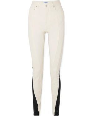 Mugler High-Waisted Skinny Jeans - White