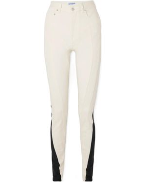Mugler High-Waisted Skinny Jeans - White