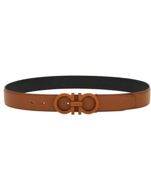 Ferragamo Double-Sided Belt - White