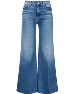 Mother Jeans With Belt Loops - Blue