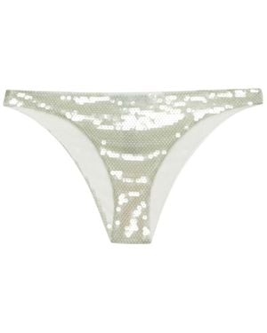 Prada Sequined Tulle Panties - White