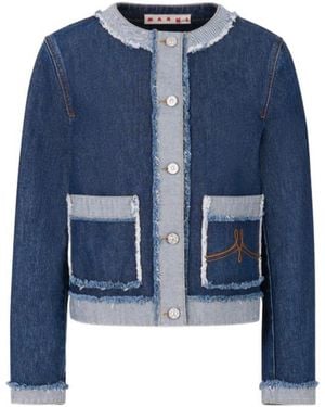 Marni Denim Inside-Out Jacket - Blue
