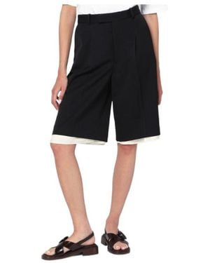 Rohe Double-Layer Bermuda Shorts - Black