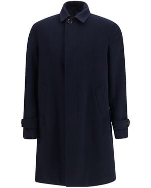 Lardini Single-Breasted Tailored Coat - Blue