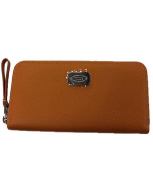 Tod's Zipper Wallet - Brown