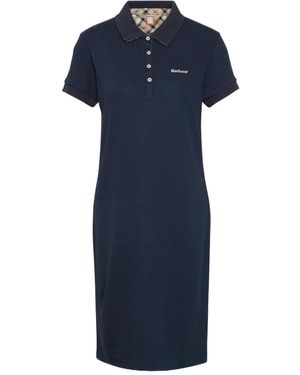 Barbour Simple Casual Polo Dress - Blue