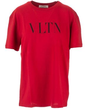 Valentino Vltn Logo T-Shirt - Red