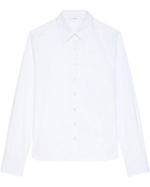 Givenchy Logo Embroidered Long-Sleeved Shirt - White