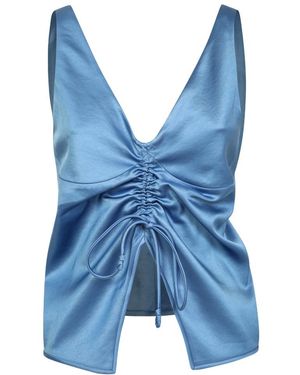 Nanushka Logo Vest - Blue
