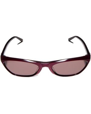 Gucci Geometric-Frame Sunglasses - White