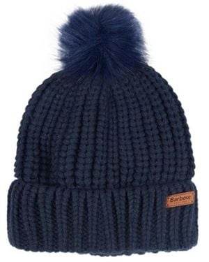 Barbour Logo Woven Hat - Blue