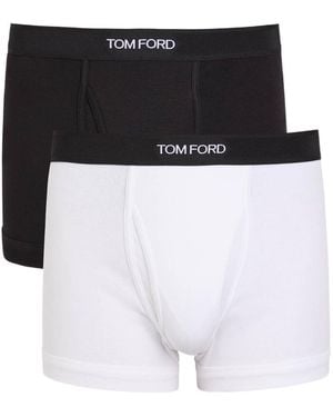 Tom Ford Stretch-Cotton Boxer Briefs - White