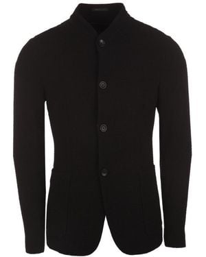 Armani Collezioni Button Casual Jacket - Black