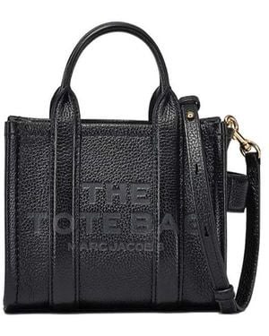 Marc Jacobs The Micro Logo Detailed Tote Bag - Black