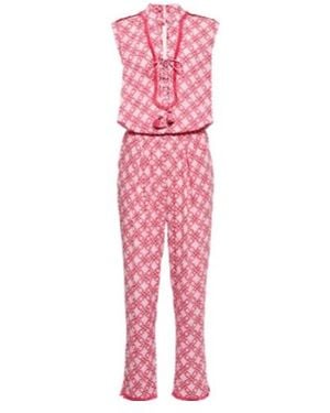 Poupette Donna Printed Jumpsuit - Pink