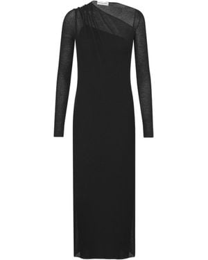 Dior Asymmetric Dress in Black | Lyst