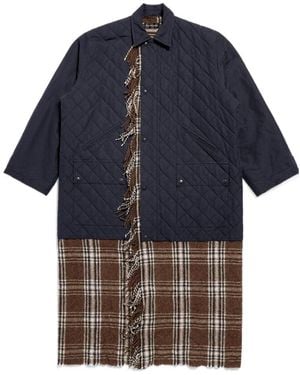 Balenciaga Layered Parka - Blue