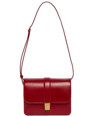 KHAITE Blake Flap Shoulder Bag - Red