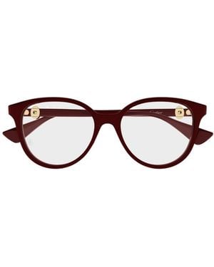 Cartier Oval-Frame Glasses - White