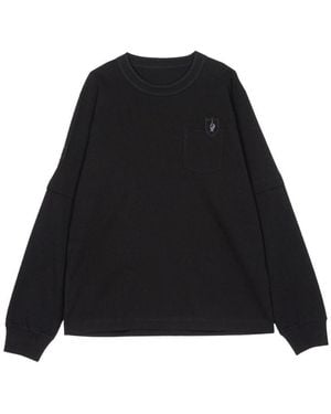 Sacai Long Sleeve T-Shirt - Black