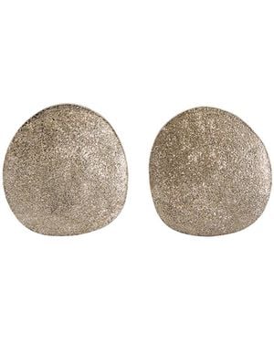 Brunello Cucinelli Sterling Shimmer Disc Earrings - Multicolor