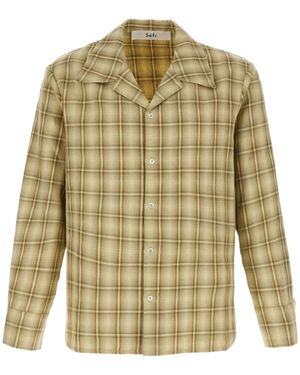 Séfr Checked Shirt - Green