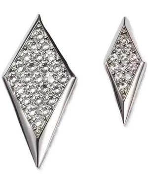 Versace Blade Crystal Earrings - Metallic