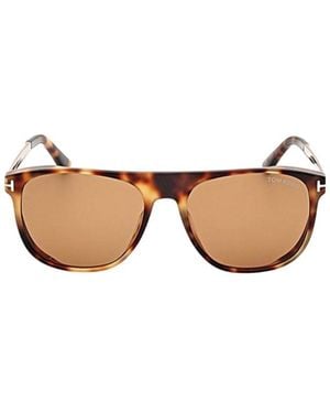 Tom Ford Eyewear Lionel Pilot Frame Sunglasses - Metallic