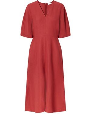 Brunello Cucinelli Short-Sleeved Dress - Red
