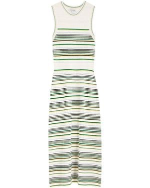Veronica Beard Viscose Knitted Midi Dress - Green