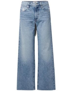 SLVRLAKE Denim Grace High-Rise Wide-Leg Jeans - Blue