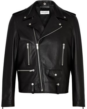 Saint Laurent Classic Biker Leather Jacket - Black