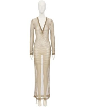 Valentino Long-Sleeved Dress - White
