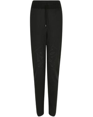 Ferragamo Perforated Drawstring Leggings - Black
