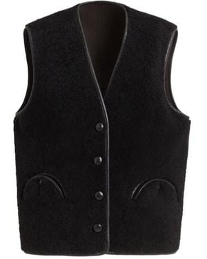 Blazé Milano Gliss Shearling Vest - Black