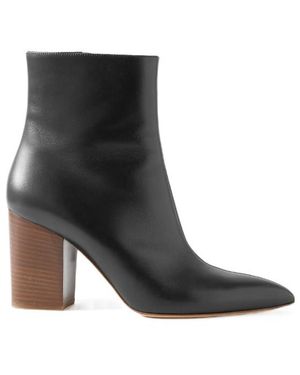 Gabriela Hearst Rio Leather Ankle Boots - Black