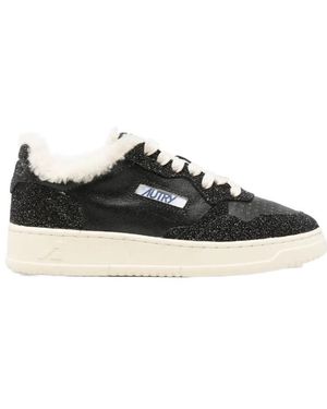 Autry Lace-Up Trainers - Black
