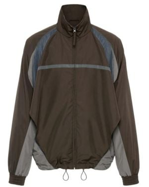 Maison Margiela Panelled Zip-Up Jacket - Brown