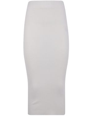Entire studios Ribbed Midi Skirt - White