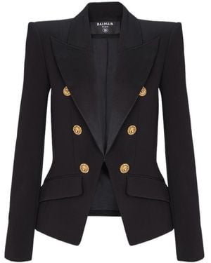 Balmain 6-Button Jacket - Black