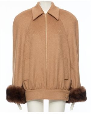 Valentino Collared Long-Sleeved Casual Jacket - Brown