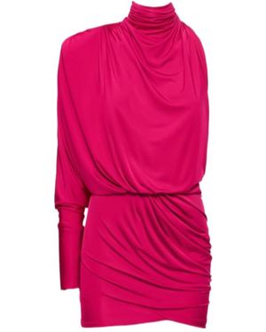 Alexandre Vauthier One-Sleeve Mini Dress - Pink