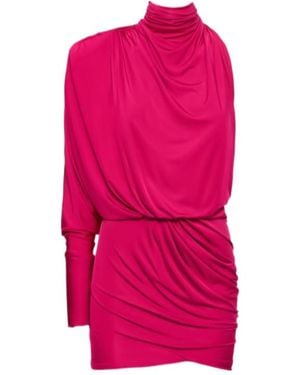 Alexandre Vauthier An One-Sleeved Mini Dress - Pink