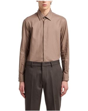 Emporio Armani Collared Longsleeve Shirt - Multicolour